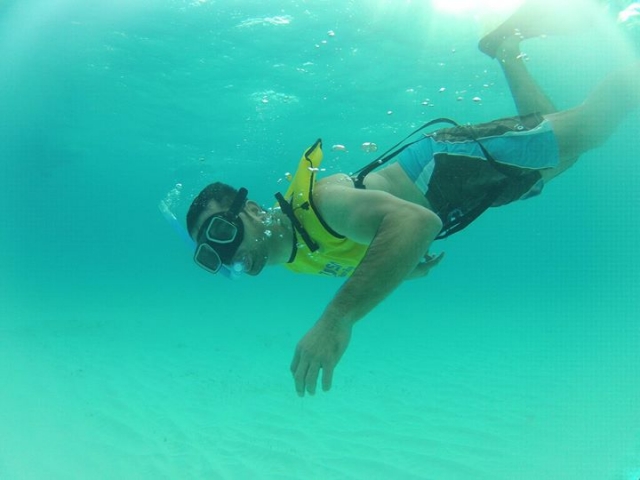 Snorkeleando en el caribe